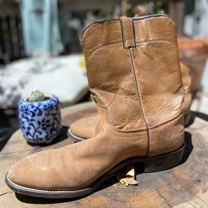 Men's leather cowboy boots